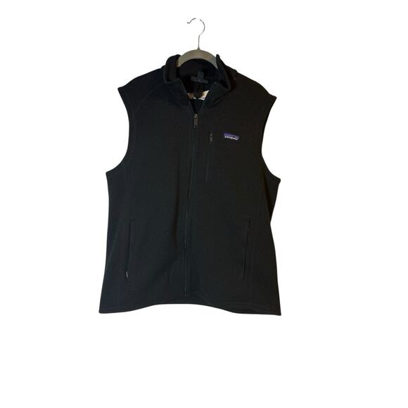 Patagonia Jackets & Blazers - Patagonia Black Better Sweater Fleece Vest Womens Large Immunology Logo